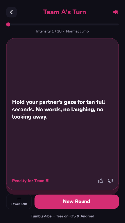 Couples deck card